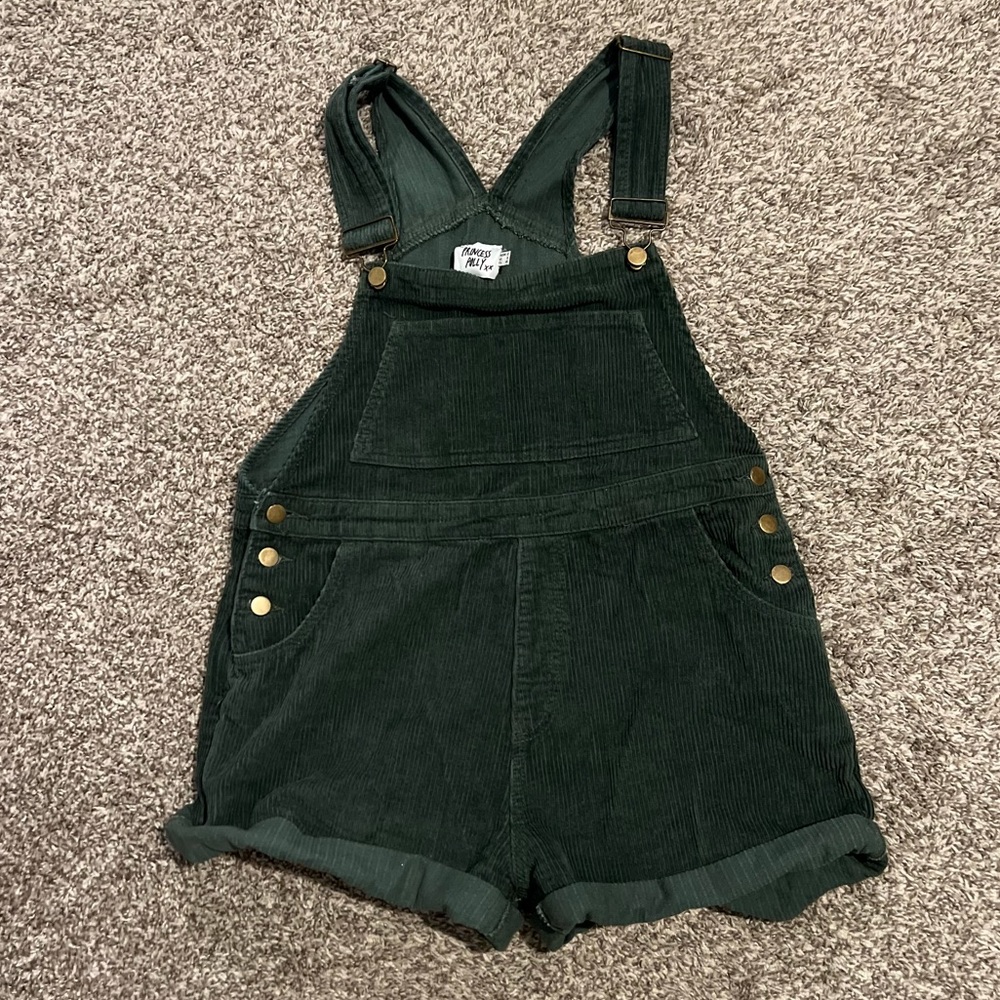 Princess Polly green overalls